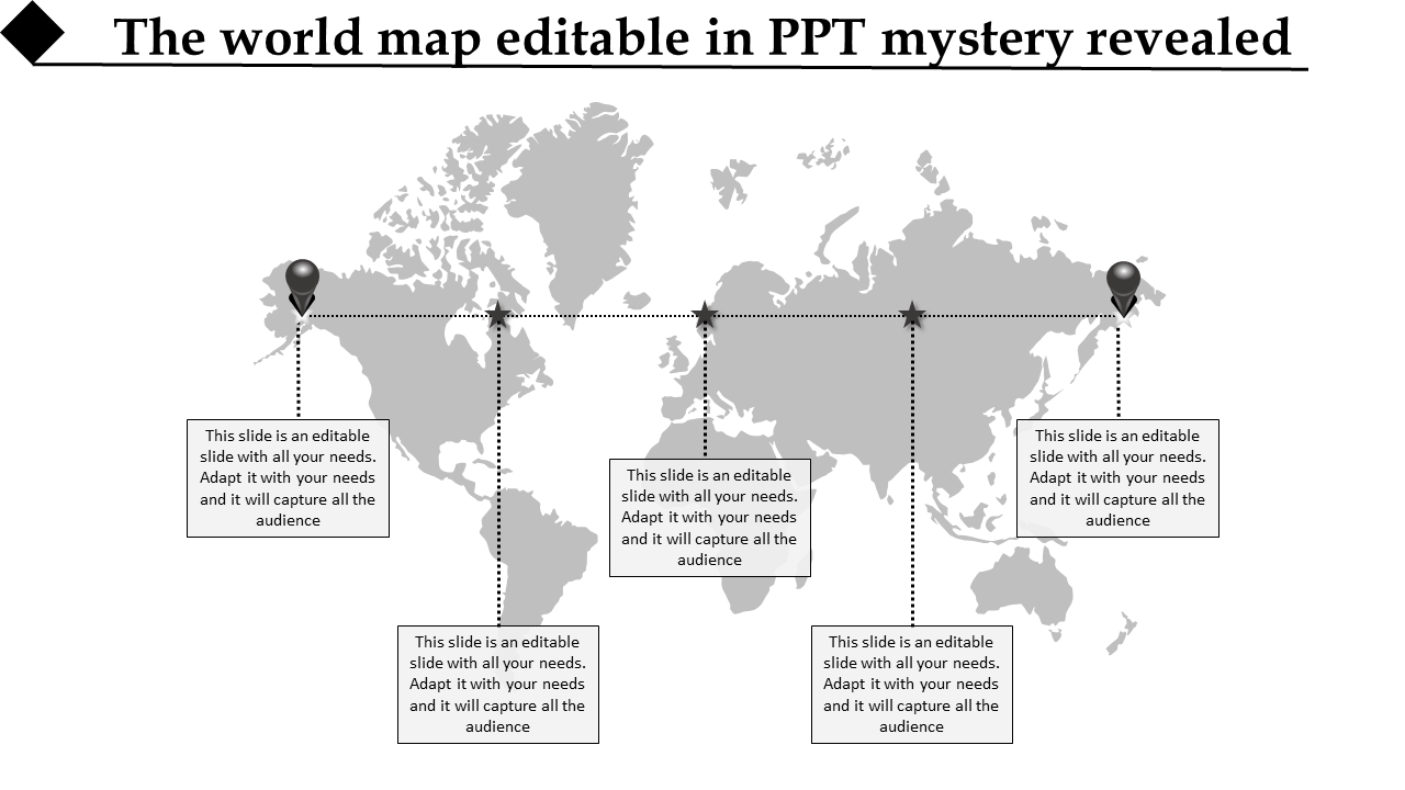 Free - Get Now! World Map Editable In PPT PowerPoint Presentation